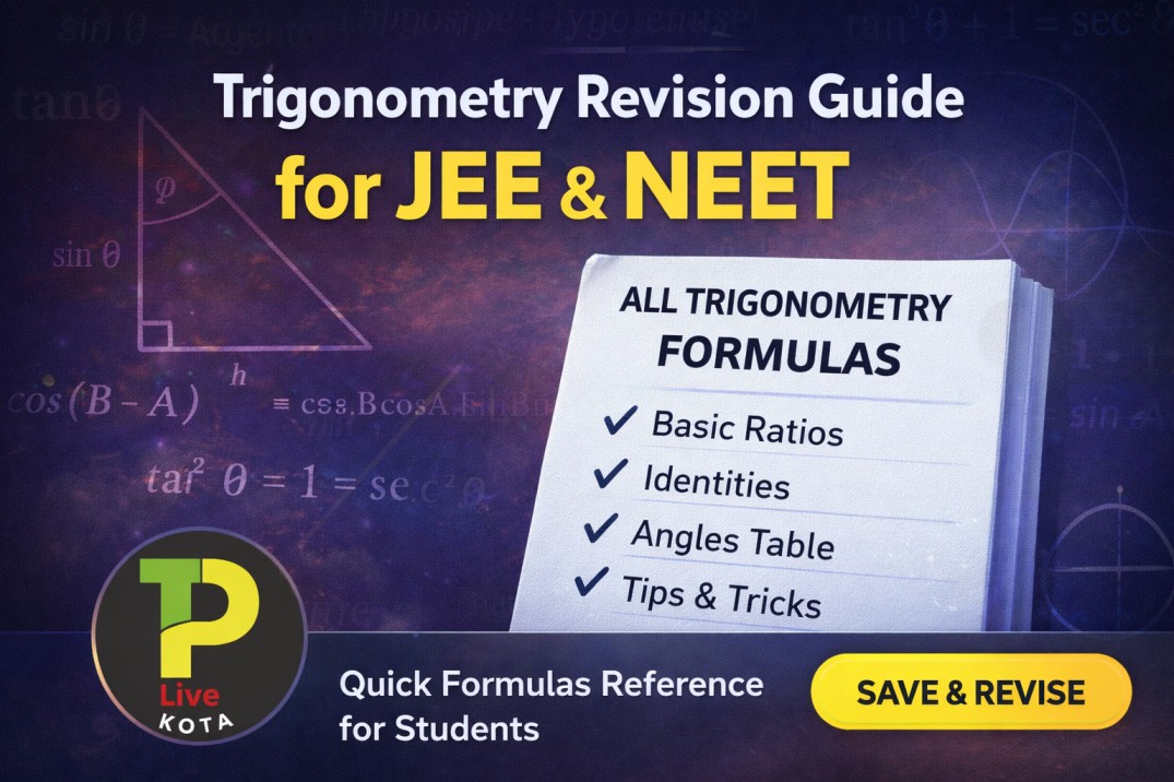 Complete Trigonometry Formulas for JEE / NEET – Quick Revision Guide for Students